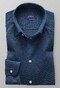 Eton Piqué Long Sleeve Poloshirt Shirt Dark Evening Blue