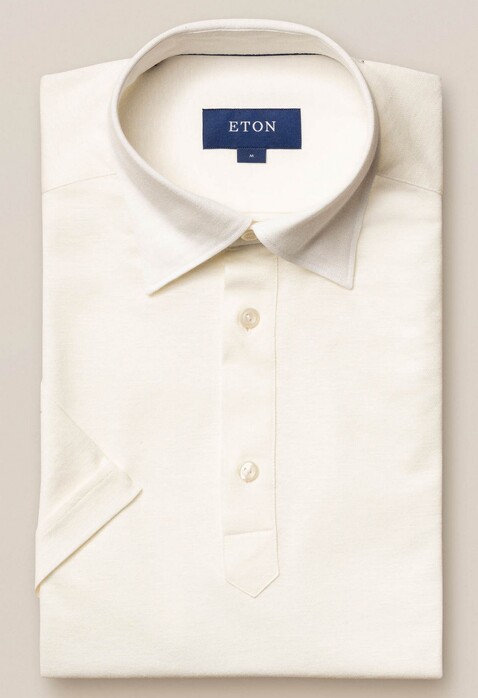 Eton Piqué Polo Poloshirt White