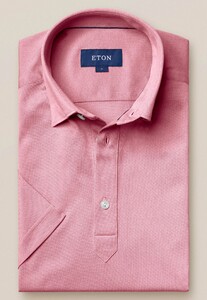 Eton Piqué Poloshirt Polo Roze