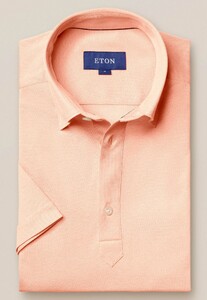 Eton Piqué Poloshirt Polo Roze-Oranje
