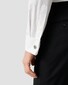 Eton Piqué Tuxedo Shirt French Cuffs Overhemd Wit