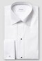 Eton Piqué Tuxedo Shirt French Cuffs Overhemd Wit