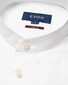 Eton Plain Color Basketweave Pattern Royal Oxford Band Collar Shirt White