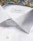 Eton Plain Color Organic Cotton Signature Twill Overhemd Wit