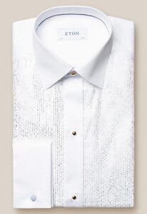Eton Plissé Tuxedo Shirt Signature Twill White