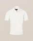 Eton Polo Katoen Linnen Jersey Poloshirt White