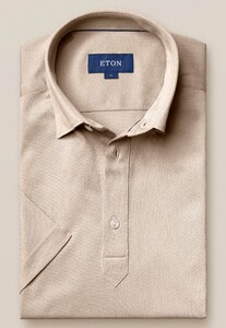 Eton Polo Popover Shirt Polo Beige
