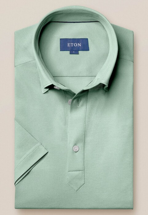 Eton Polo Popover Shirt Poloshirt Pastel Green
