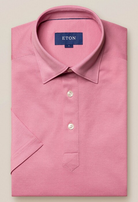 Eton Polo Popover Shirt Poloshirt Pink