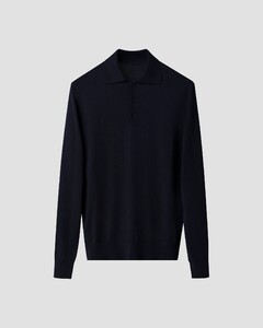 Eton Polo Pullover Luxury Extrafine Merino Navy