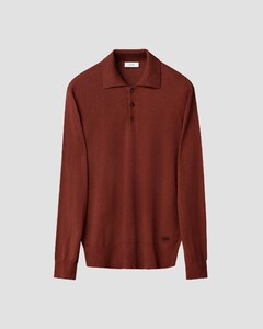 Eton Polo Pullover Luxury Extrafine Merino Trui Rood
