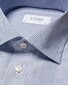 Eton Poplin Cutaway Allover Mini Pattern Overhemd Blauw