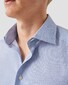 Eton Poplin Cutaway Allover Mini Pattern Overhemd Blauw