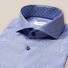 Eton Poplin Hairline Cutaway Overhemd Donker Blauw