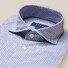 Eton Poplin Soft Moon Flower Shirt Dark Navy