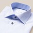 Eton Poplin Stripe Cutaway Shirt Light Blue