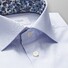 Eton Poplin Super Slim Stripe Shirt Evening Blue