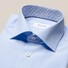 Eton Poplin Uni Cutaway Overhemd Licht Blauw