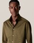 Eton Premium Uni Piqué Overhemd Groen