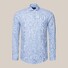 Eton Prince of Wales Check Pattern Overhemd Licht Blauw