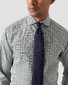Eton Prince of Wales Check Twill Organic Cotton Overhemd Donker Groen