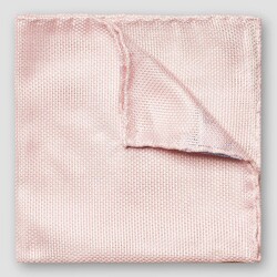 Eton Pure Silk Garza Fina Grenadine Pocket Square Pink