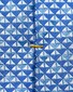 Eton Pure Silk Geometric Woven Triangle Pattern Das Blauw