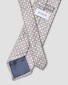 Eton Pure Silk Micro Floral Pattern Tie Silver