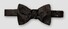 Eton Pure Silk Texture Tonal Paisley Pattern Ready Tied Bow Tie Black