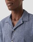 Eton Recycled Cotton Resort Subtle Modern Slub Effect Shirt Dark Evening Blue