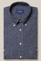Eton Recycled Cotton Satin Indigo Shirt Blue