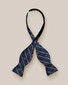 Eton Regimental Striped Fantasy Pattern Self Tied Bow Tie Dark Evening Blue