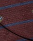 Eton Regimental Striped Fantasy Pattern Self Tied Bow Tie Dark Red