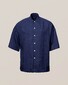 Eton Resort Box Short Sleeve Overhemd Navy