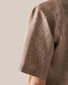 Eton Resort Organic Linen Short Sleeve Shirt Brown