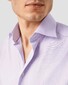 Eton Rich Cotton Signature Twill Uni Cutaway Collar Overhemd Licht Paars