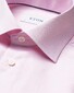 Eton Rich Cotton Signature Twill Uni Cutaway Collar Overhemd Roze