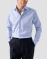 Eton Rich Cotton Signature Twill Uni Cutaway Collar Shirt Light Blue