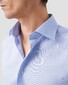 Eton Rich Cotton Uni Signature Twill French Cuffs Shirt Light Blue