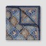 Eton Rich Fantasy Pattern Silk Pocket Square Blue