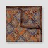 Eton Rich Fantasy Pattern Silk Pocket Square Brown