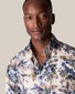 Eton Rich Pastel Floral Fantasy Fine Twill Melange Yarn Overhemd Paars-Multi