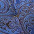 Eton Rich Silk Paisley Pattern Tie Blue