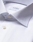 Eton Rich Structure Textured Twill French Cuffs Overhemd Wit