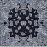 Eton Rich Texture Bold Paisley Pattern Pocket Square Navy