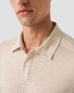 Eton Rich Texture Fine Cotton Piqué Oxford Weave Polo Beige