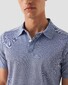 Eton Rich Texture Fine Cotton Piqué Oxford Weave Polo Donker Blauw