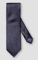 Eton Rich Texture Micro Woven Floral Pattern Silk Tie Navy