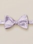 Eton Rich Texture Pure Silk Paisley Bow Tie Purple