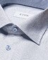 Eton Rich Texture Signature Dobby Tonal Buttons Shirt Blue